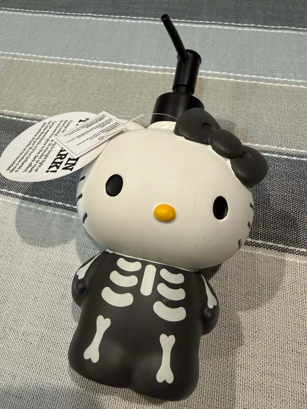Sanrio Hello Kitty Skeleton Soap Dispenser Glow In Dark